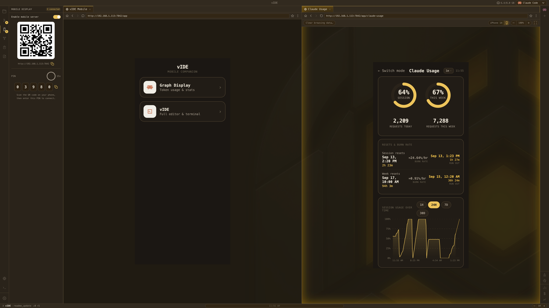 Mobile Display pairing and companion views