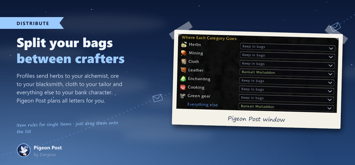Distribute between your crafters
