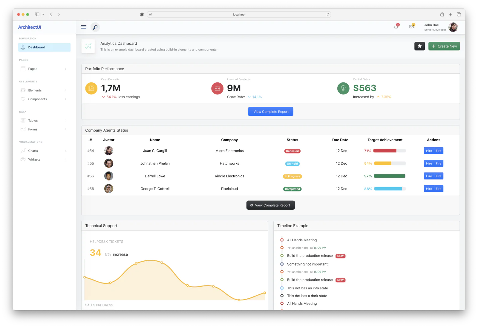architectui-angular-theme-free 网站模板截图