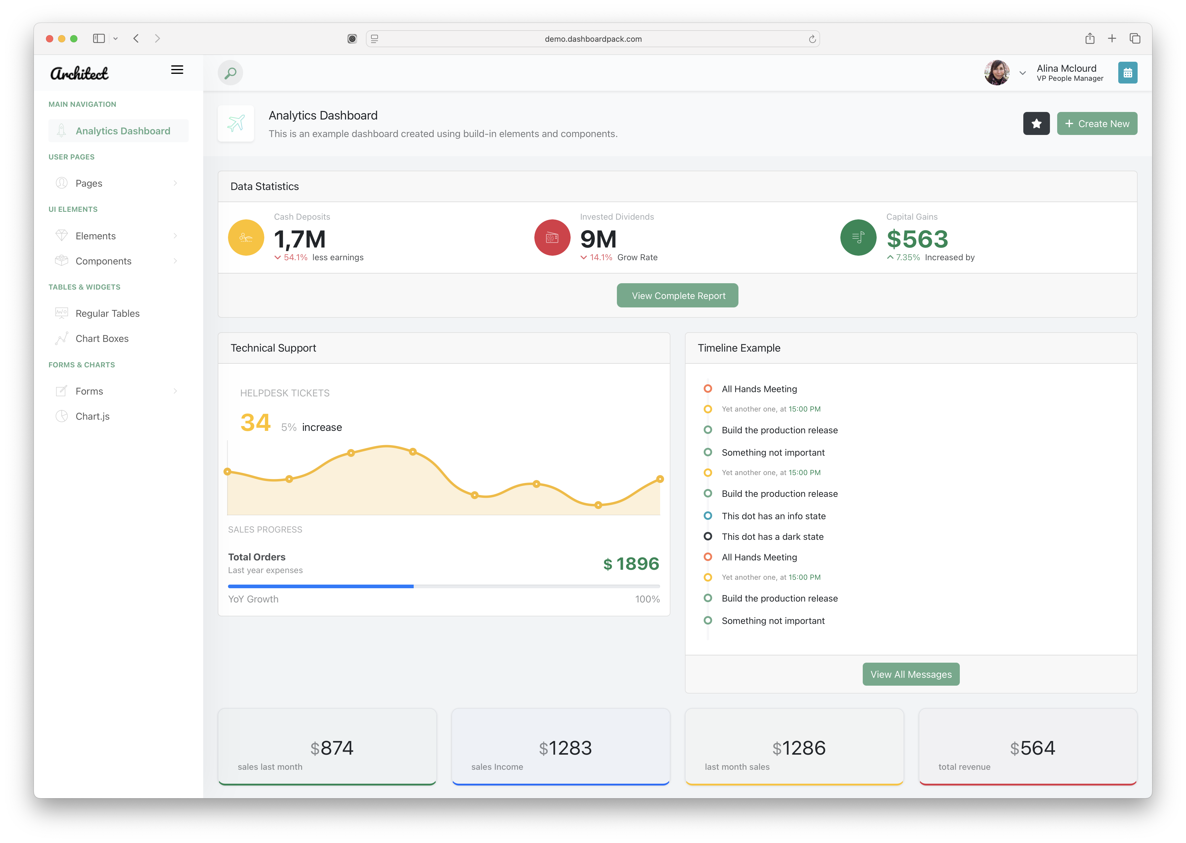 ArchitectUI Vue 3 Preview