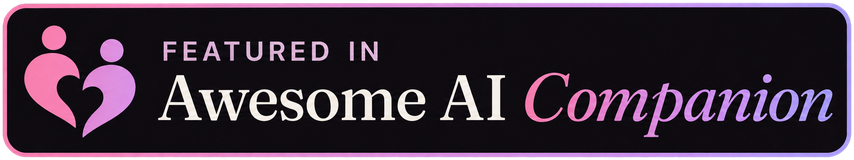Featured in Awesome AI Companion