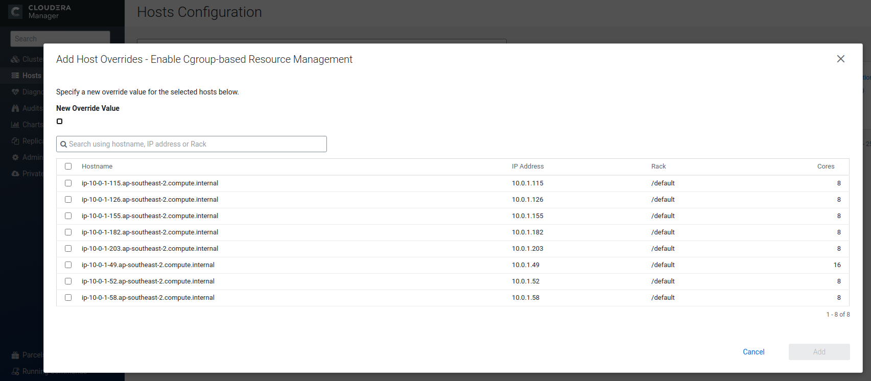 cgroups hostgroups