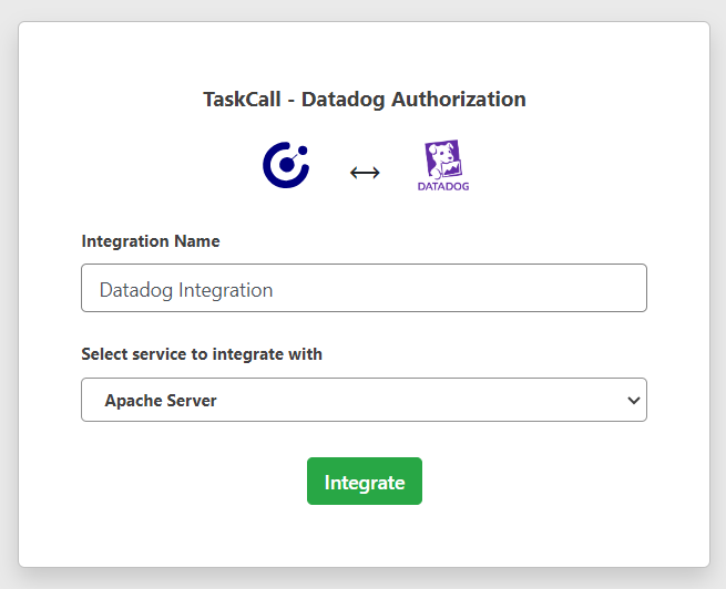 TaskCall Authorization