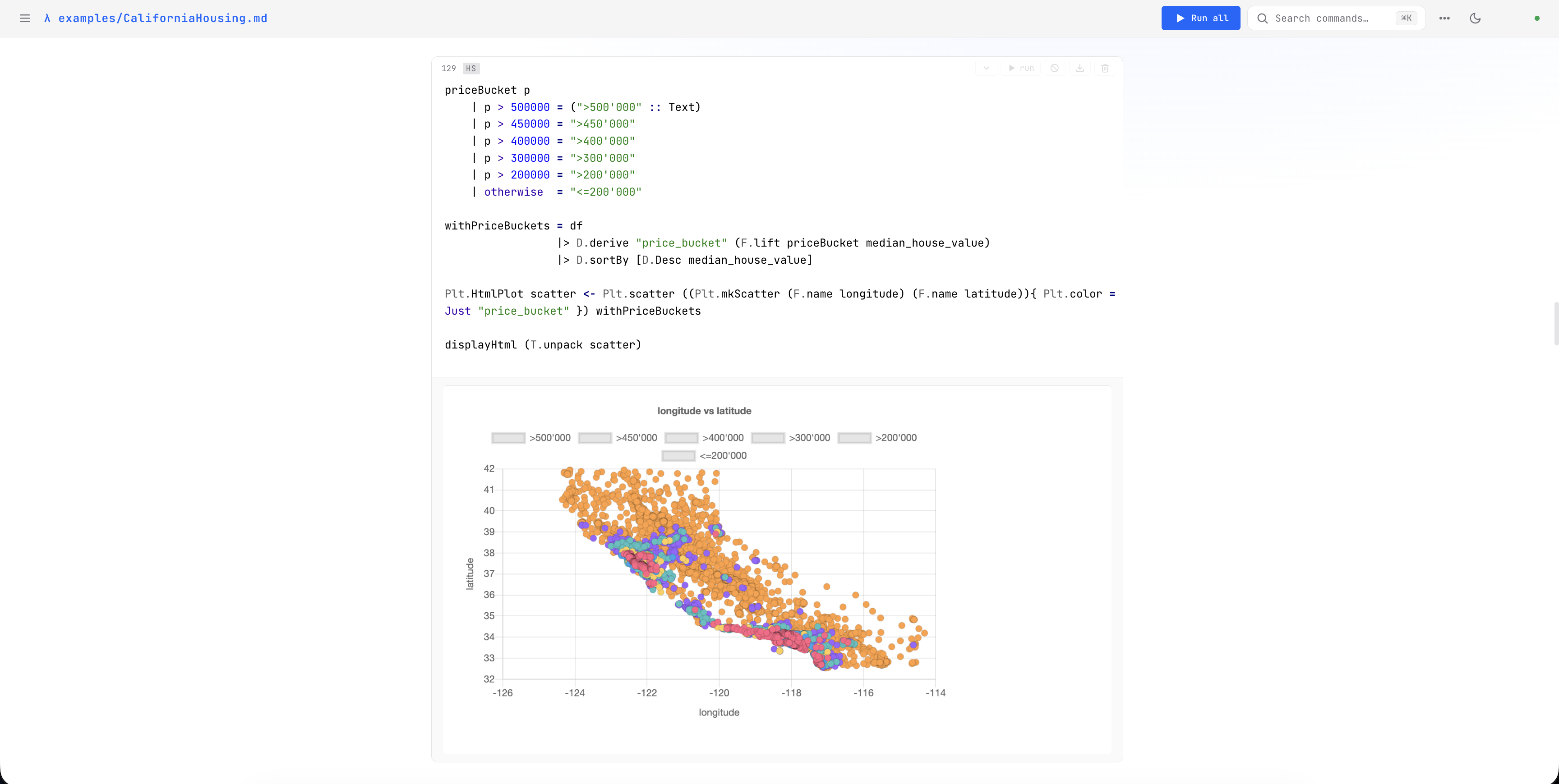 A screenshot of the web ui