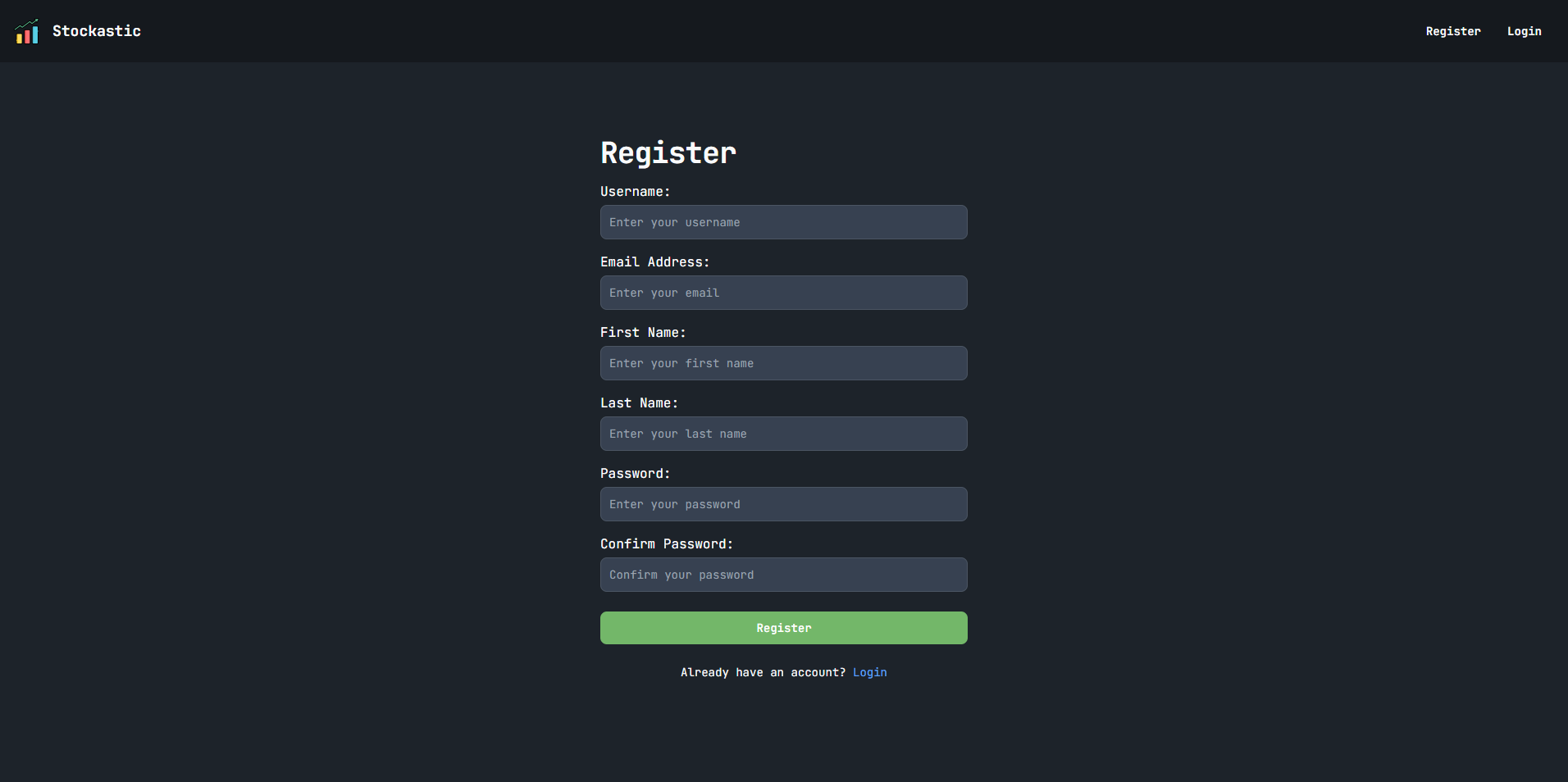 User Registration Page