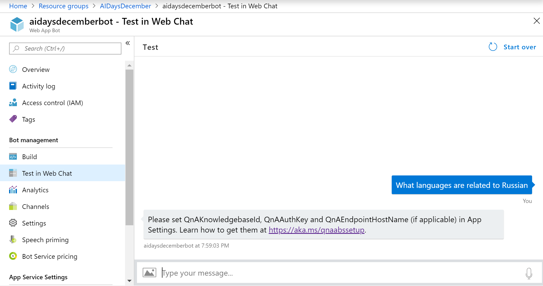 testInWebChat