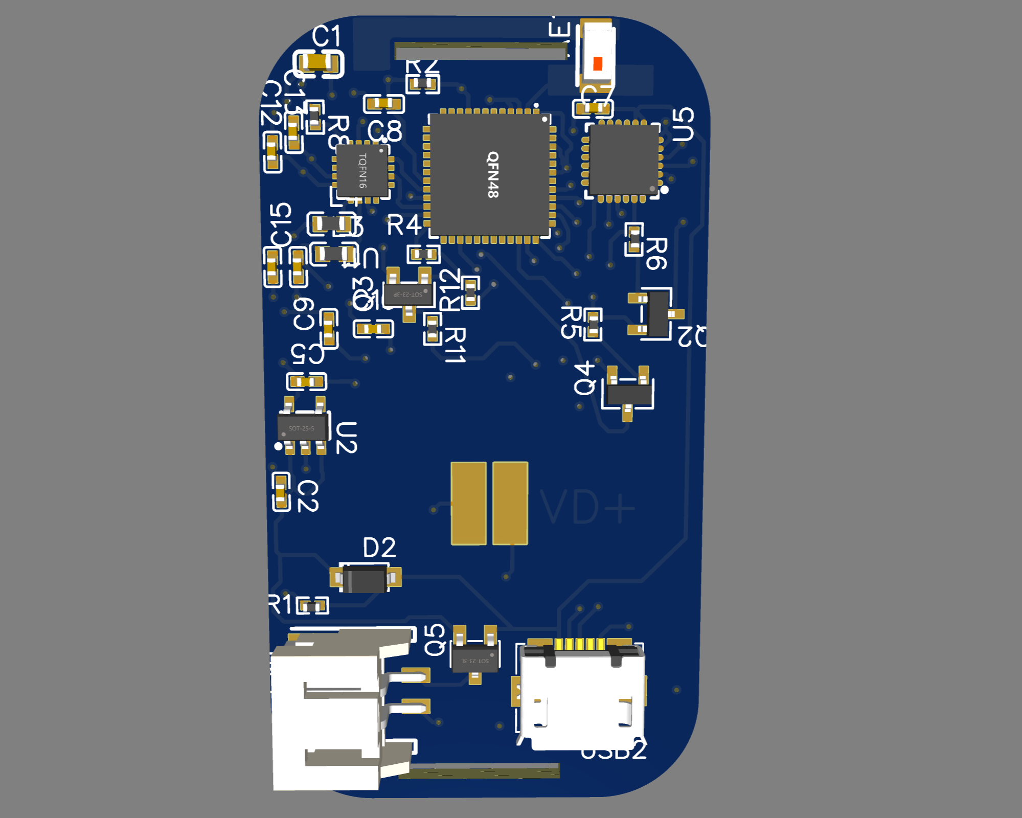 ESP32 TikTok Watch PCB