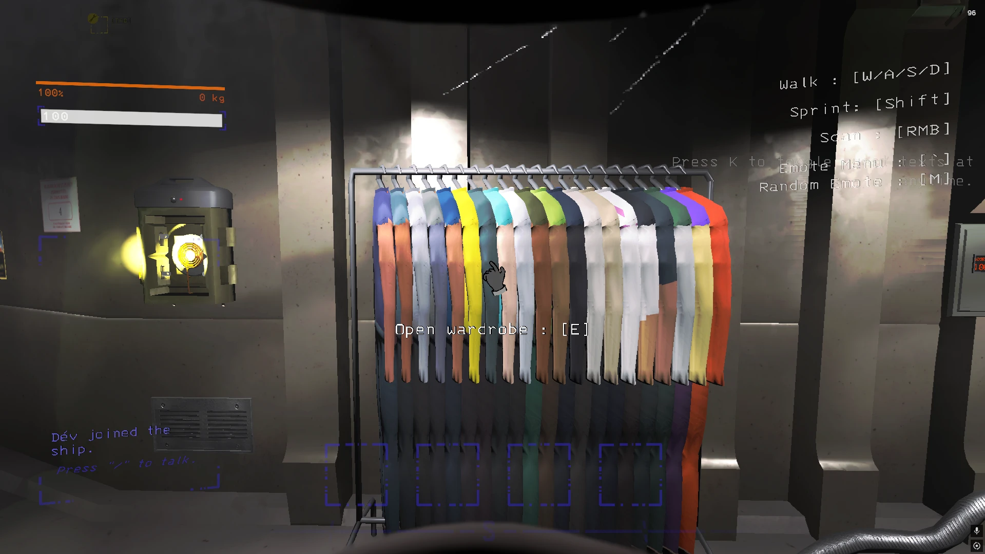 The suit rack
