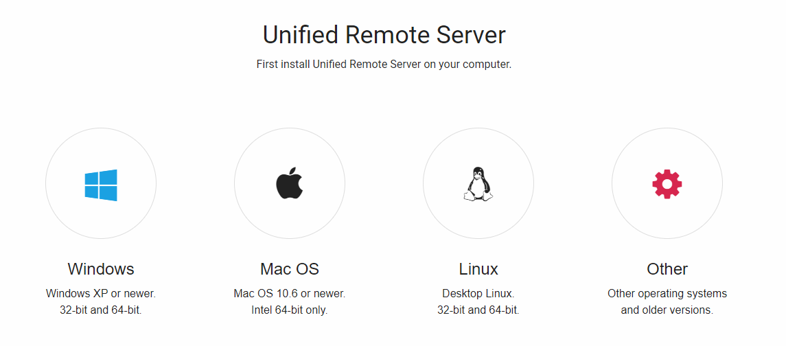 В) Unified Remote значок. Как настроить Unified Remote Server. Late v3.