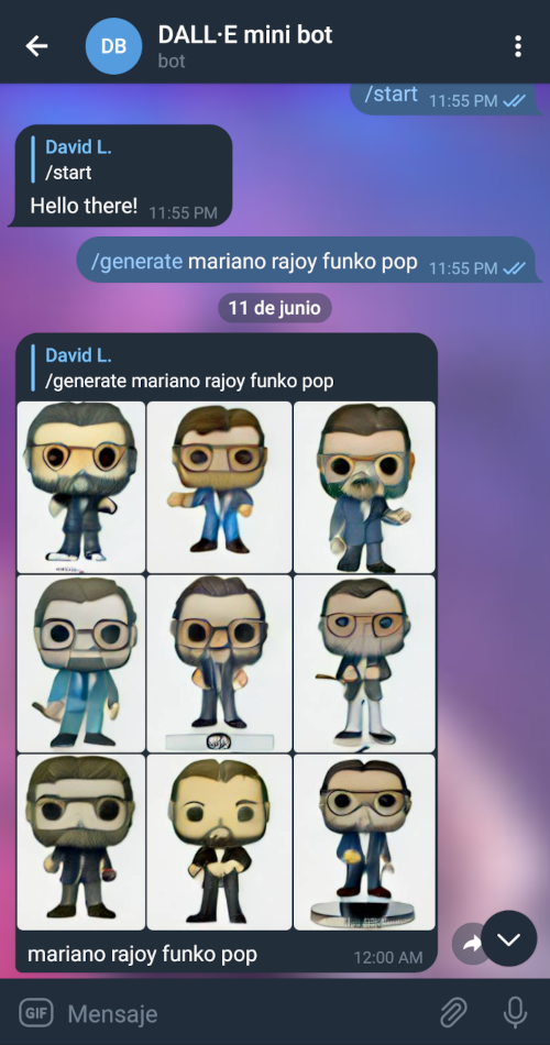Dalle Mini Telegram Bot