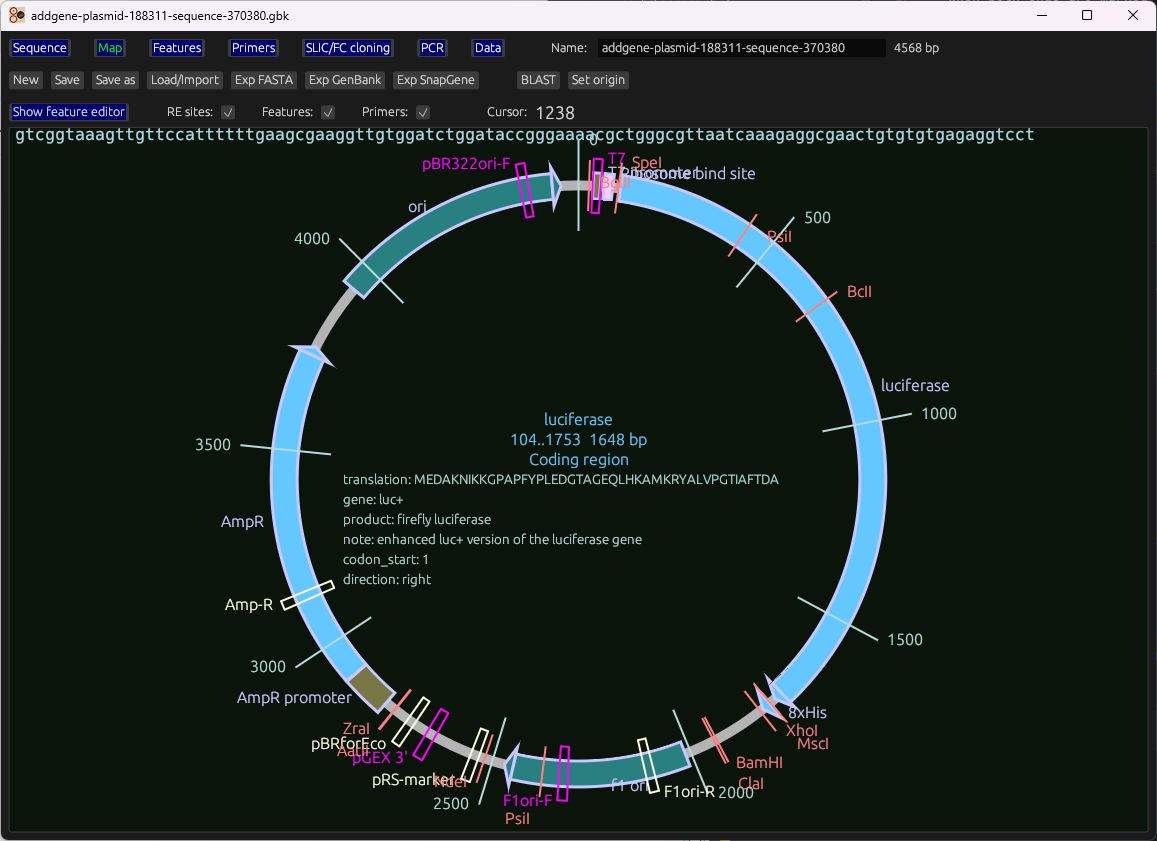 Map view screenshot