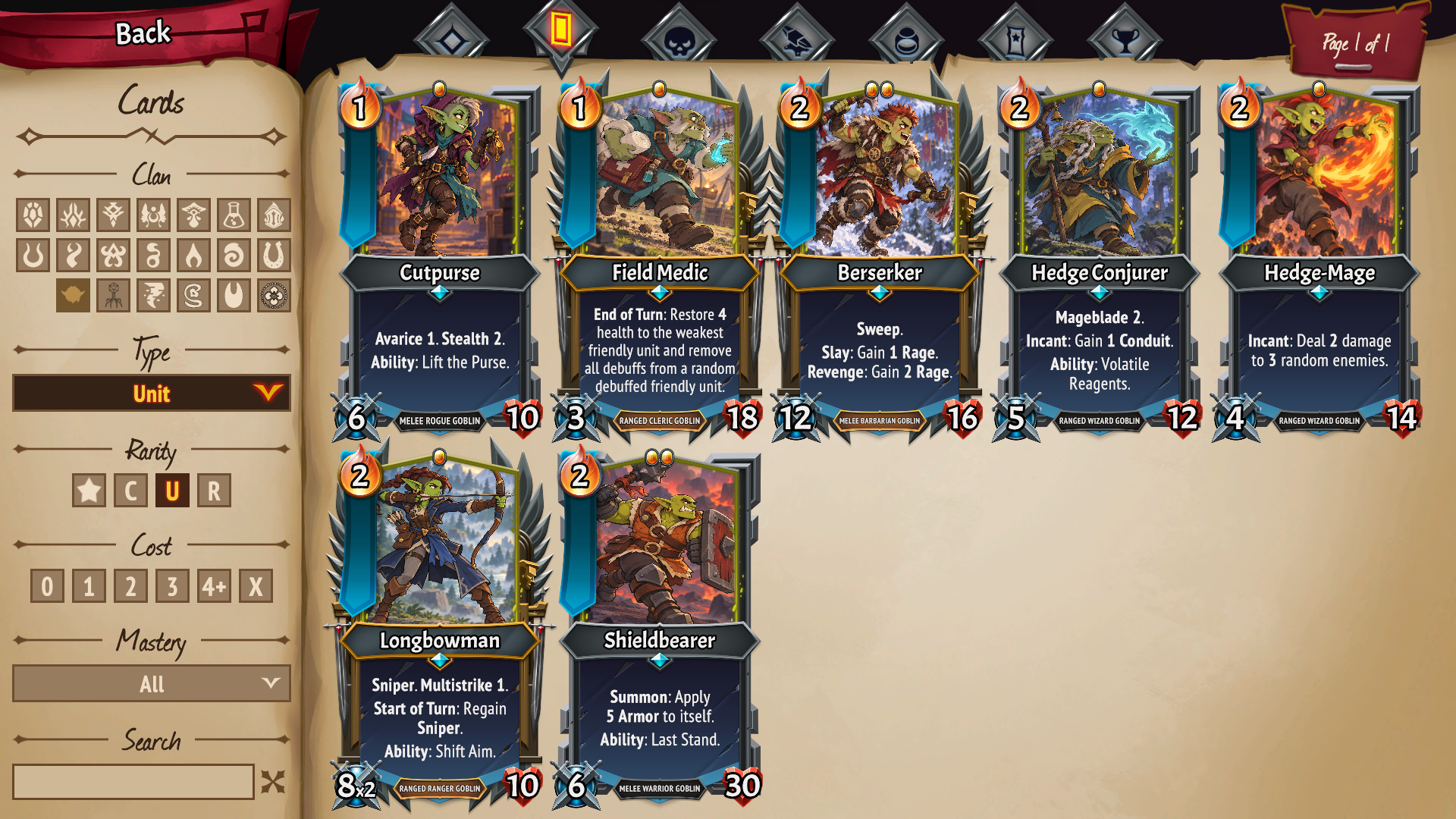 Some of the clan's units
