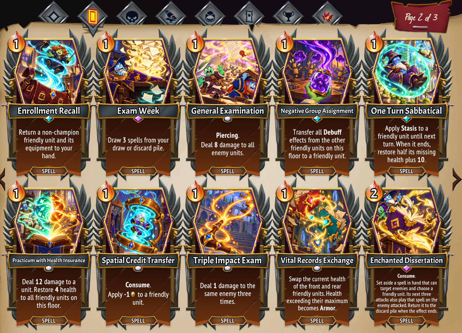 A selection of W&W Inc. spells