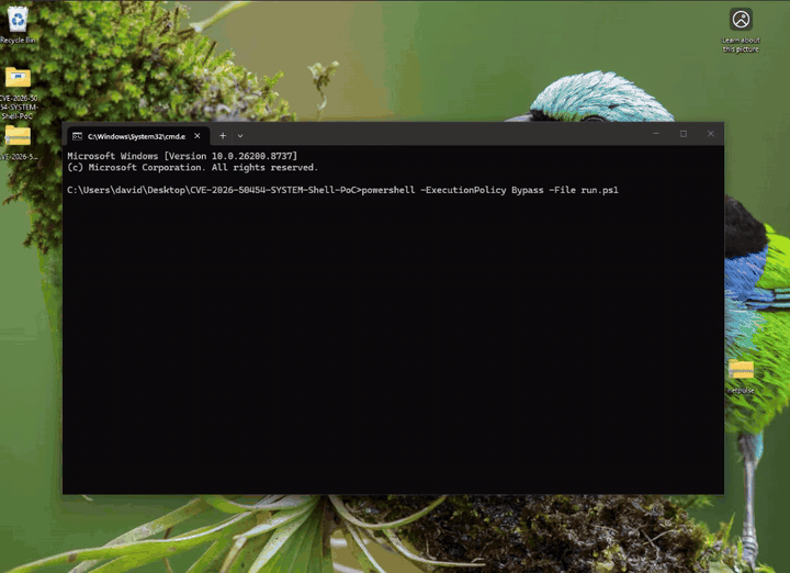 AppResolver-to-SYSTEM demonstration