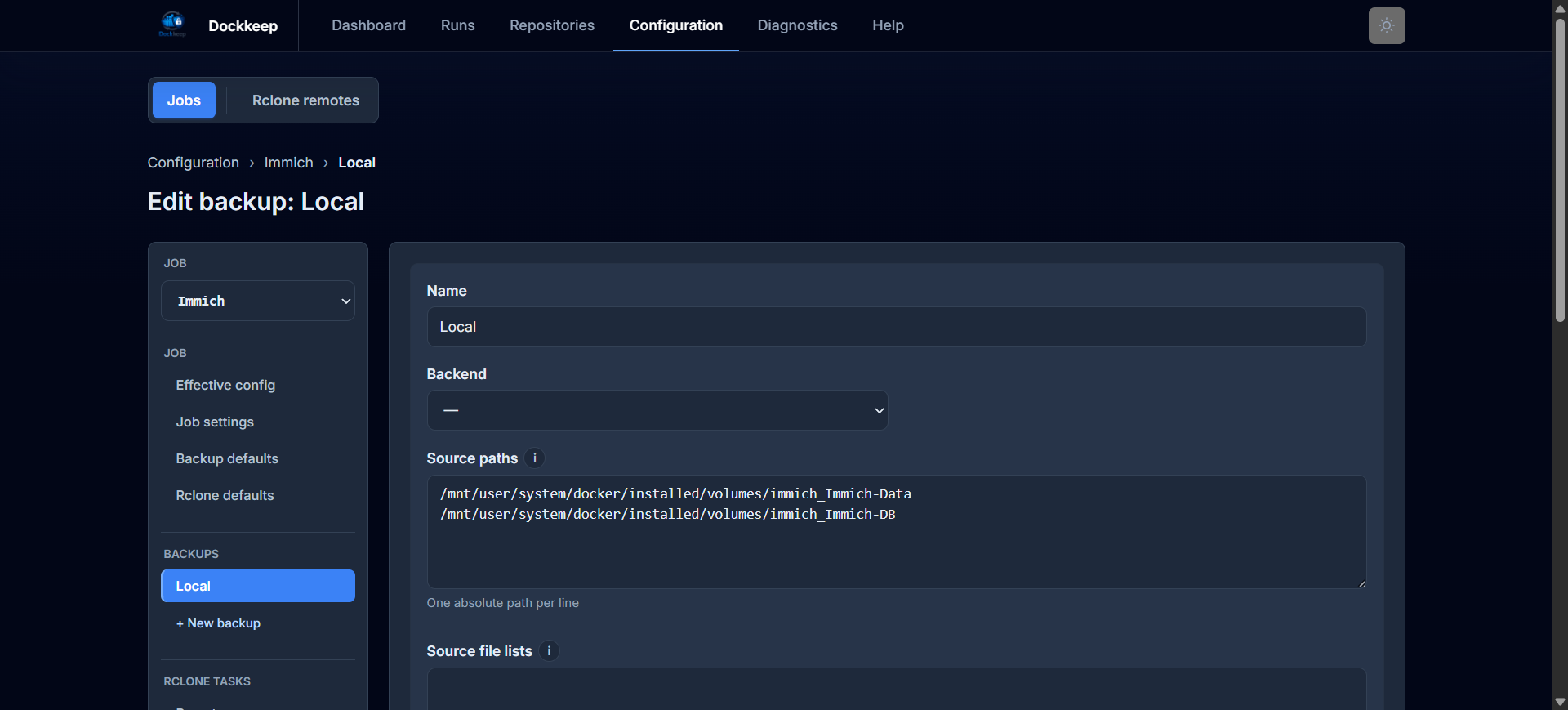 Structured configuration editor
