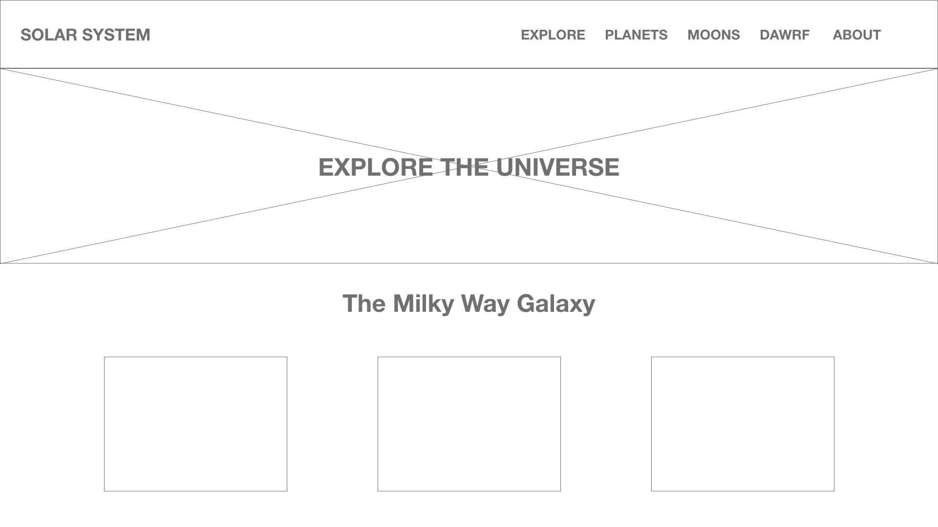 Solar System mockup one 