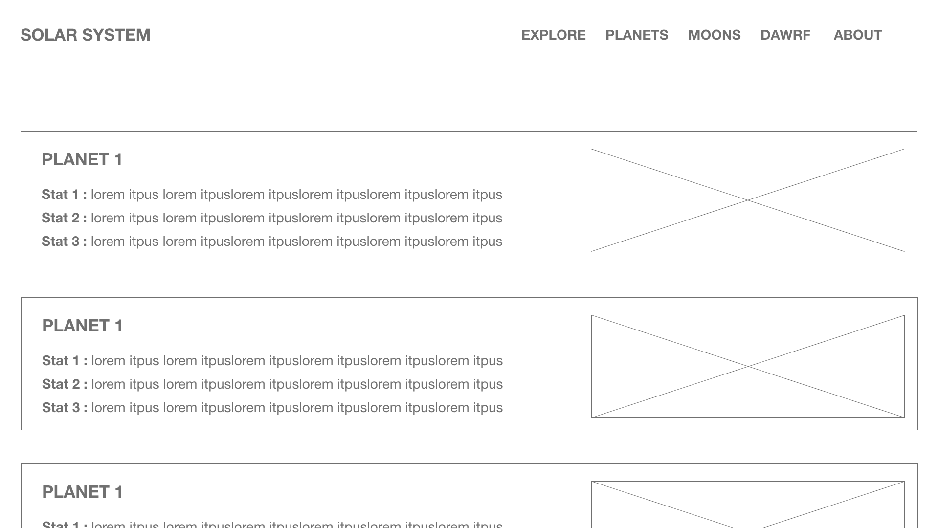 Solar System mockup two 