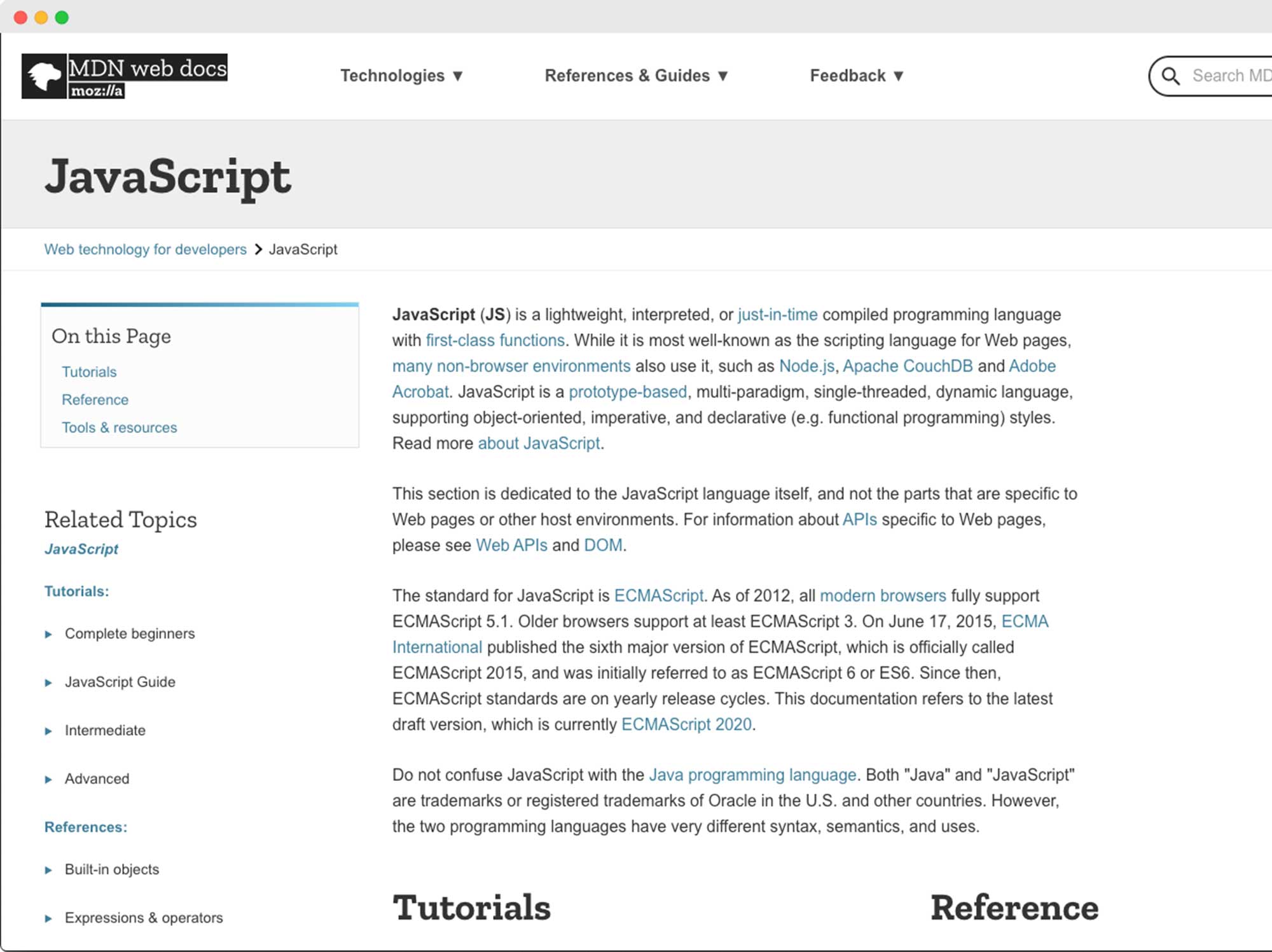 Javascript research 