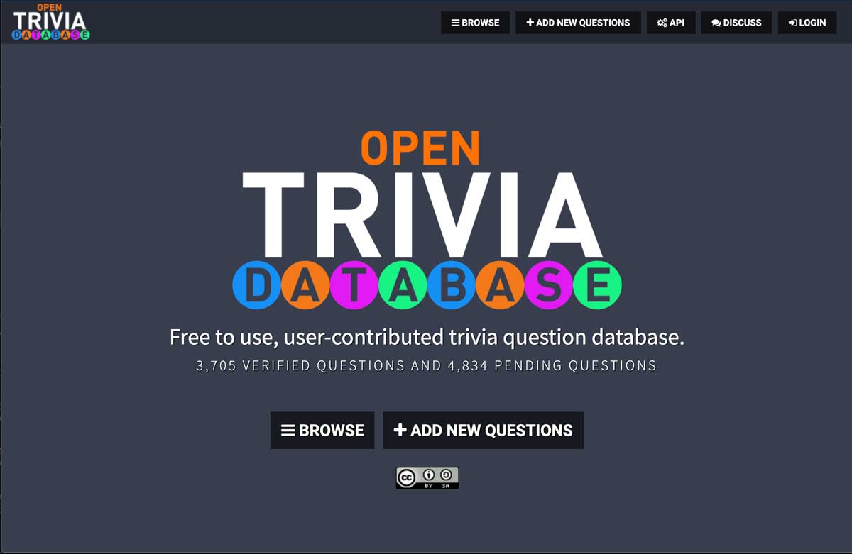 Trivia game research website