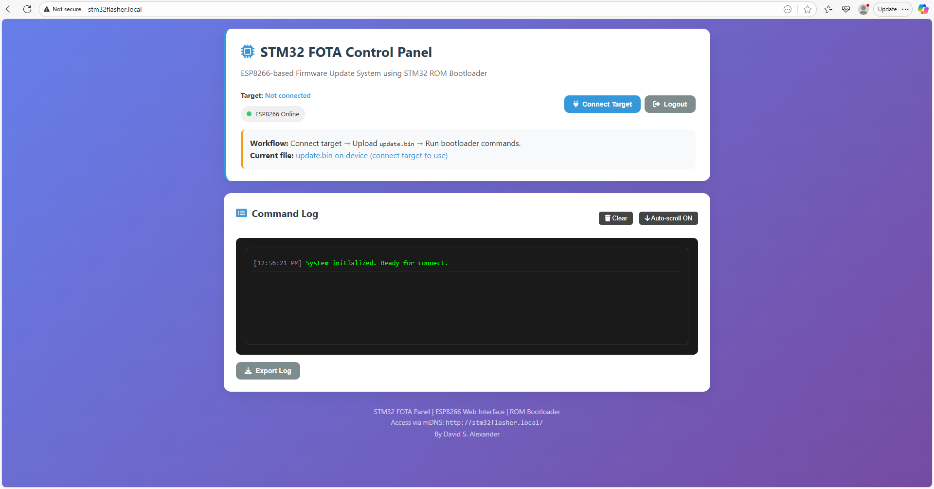 GitHub - DavidSAlexander/STM32RomWebFlasher: STM32 Built-in ROM ...