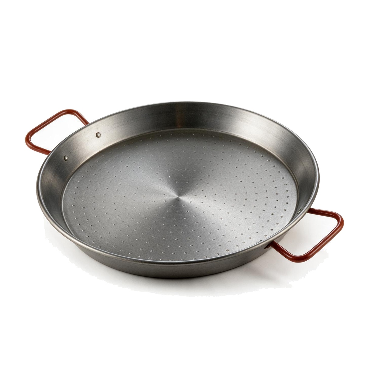 Paellera Garcima de Acero Pulido | Paella Valenciana con Dos Asas | 38 cm / 40 cm / 42 cm | 1 Unidad