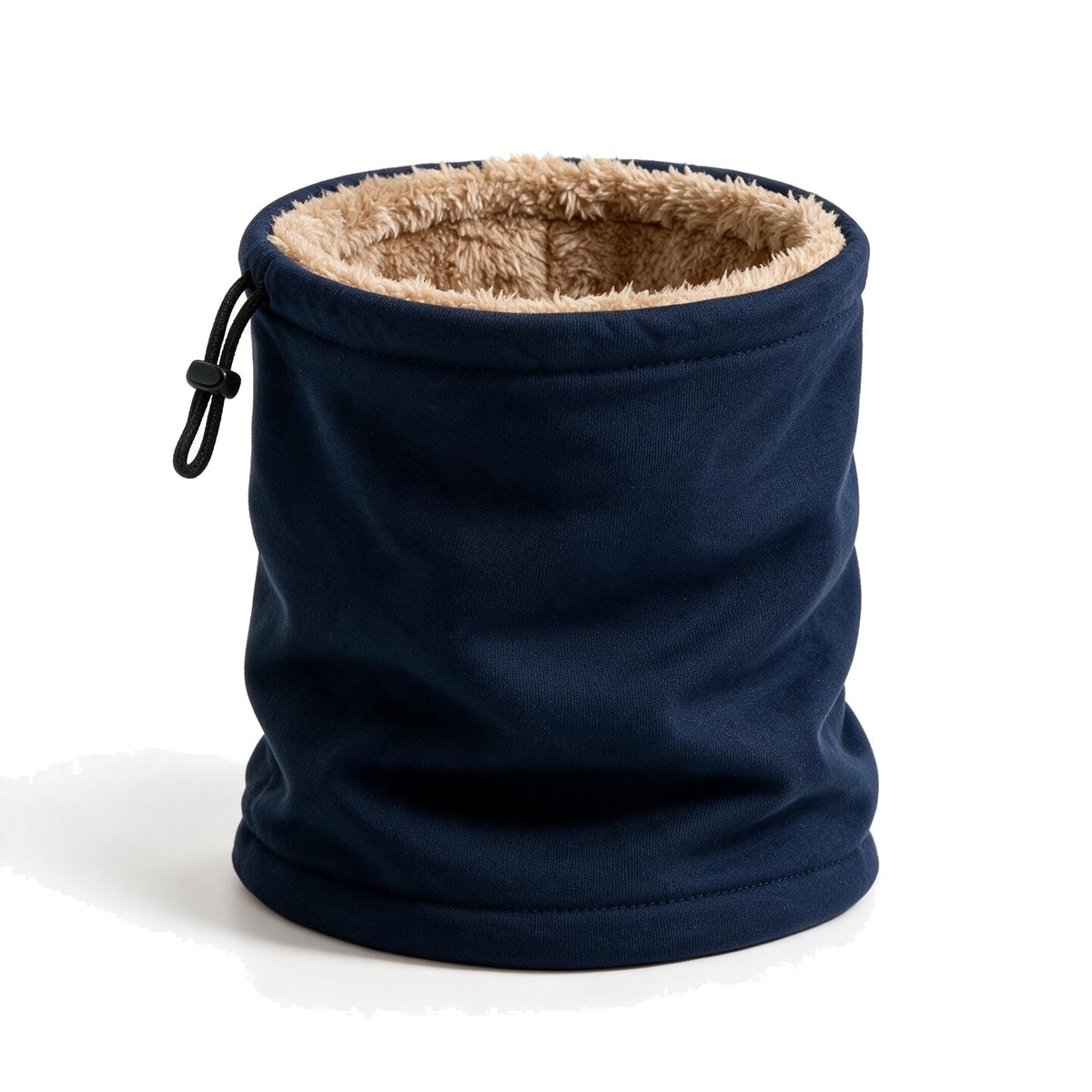 Braga de Cuello Polar para Hombre y Mujer | Interior Forro de Felpa Calentito, Cordón Ajustable | Cuello Térmico Invierno para Frío, Moto, Bici y Esquí | Braga Cuello Doble Capa | Tubular Cálida