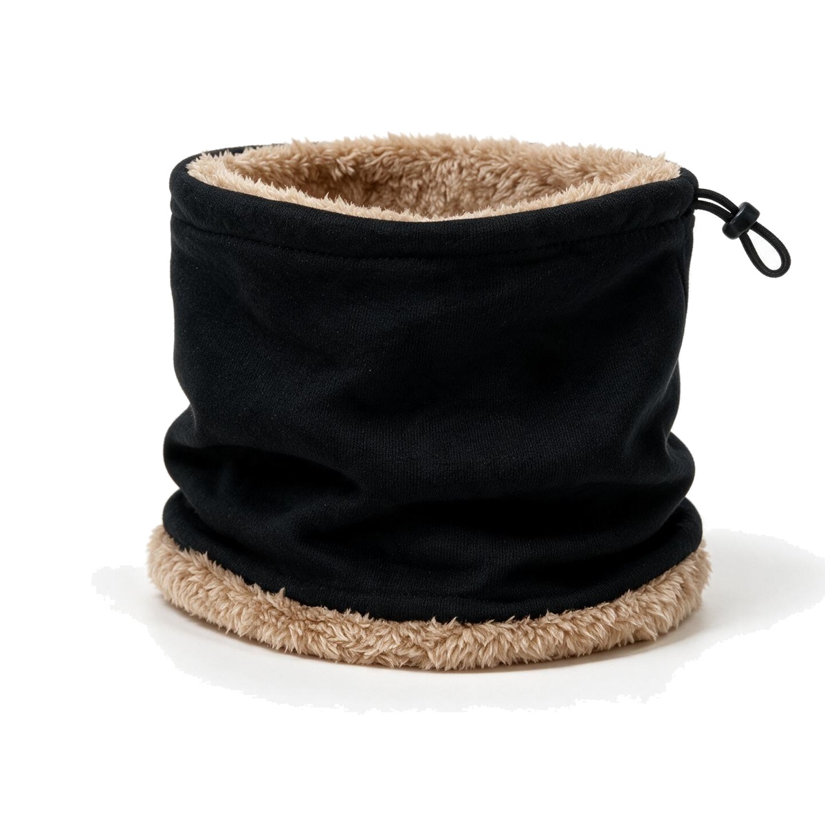 Braga de Cuello Polar para Hombre y Mujer | Interior Forro de Felpa Calentito, Cordón Ajustable | Cuello Térmico Invierno para Frío, Moto, Bici y Esquí | Braga Cuello Doble Capa | Tubular Cálida