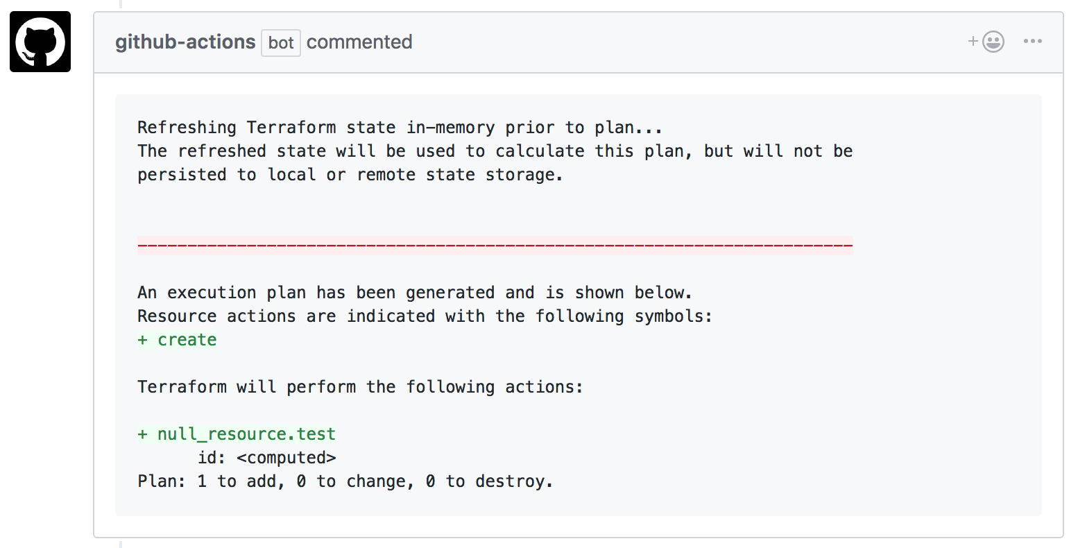 Terraform Plan Action