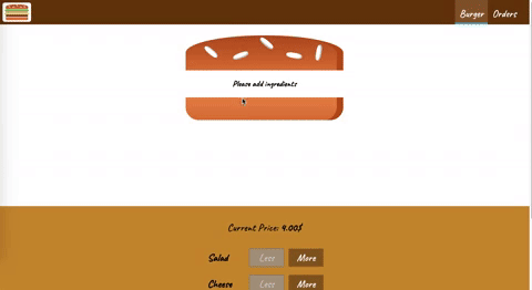 GitHub - DawidSzpener/Burger: Build and order a burger, udemy's React ...