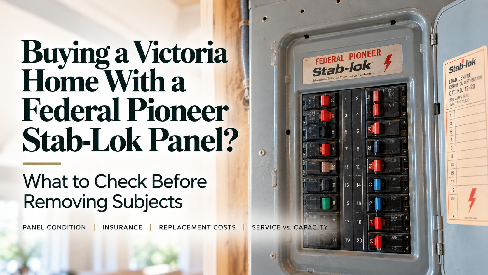 Federal Pioneer Stab-Lok Panels in Victoria BC: A Buyer's Guide
