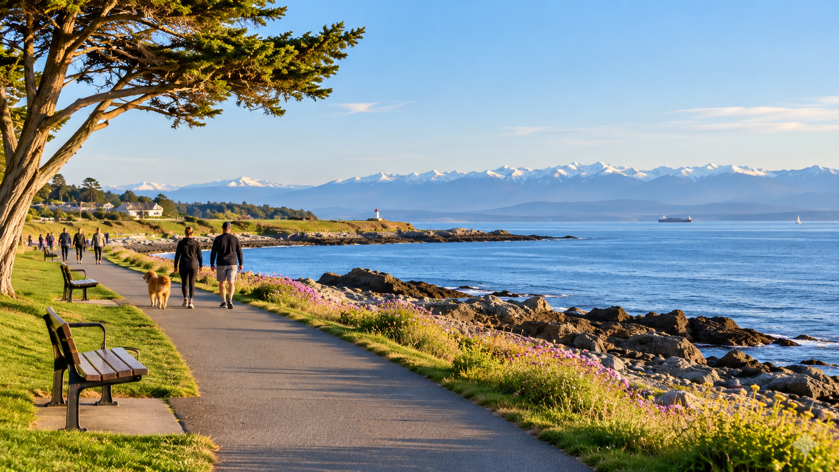 Dallas Road waterfront and ocean lifestyle near Fairfield Victoria BC