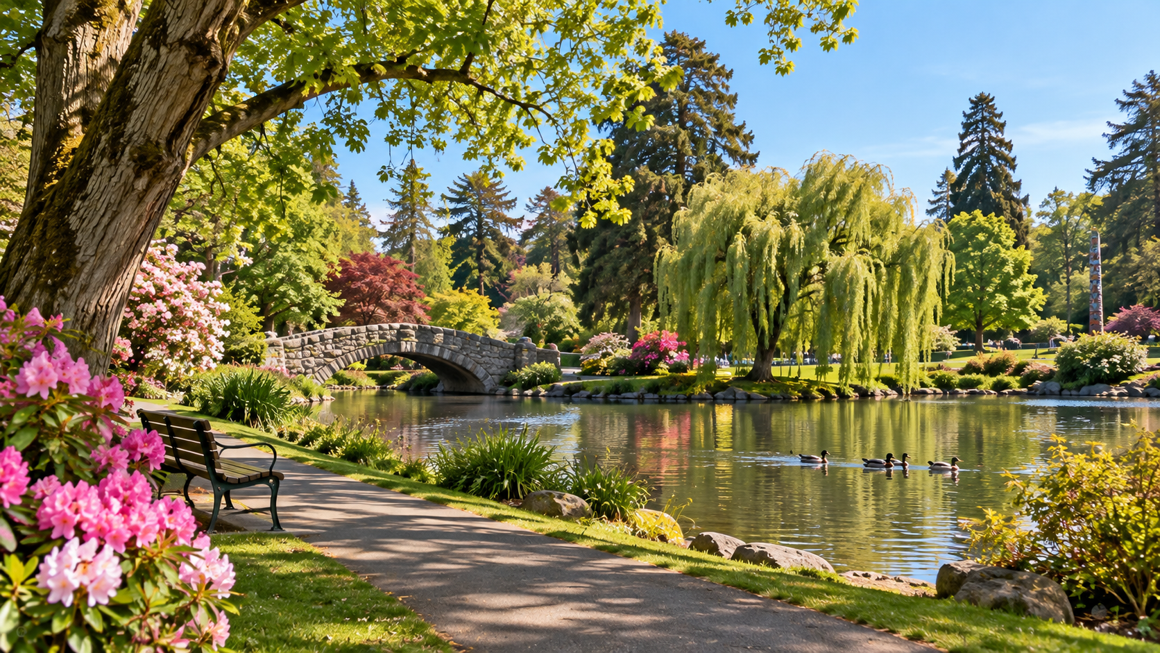 Beacon Hill Park near Fairfield Victoria BC