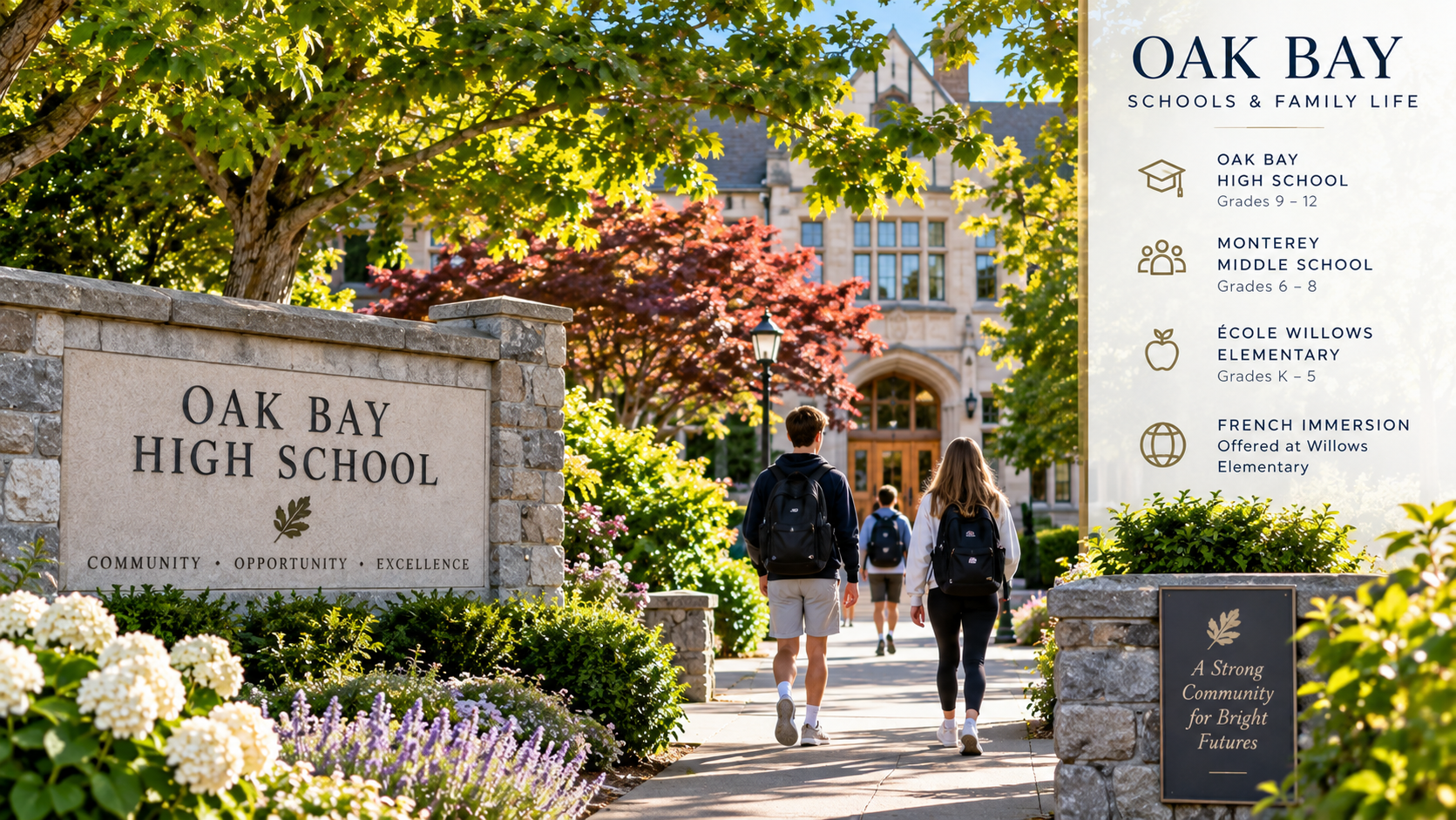 Schools serving families in Oak Bay Victoria BC