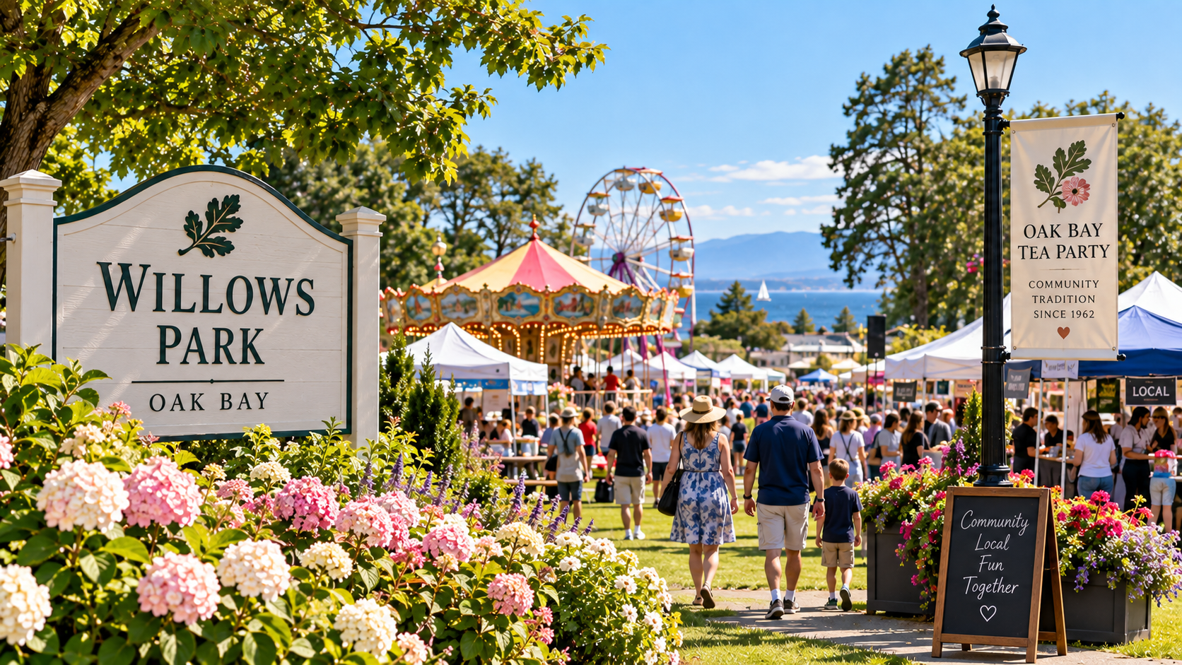 Oak Bay Tea Party community celebration in Victoria BC