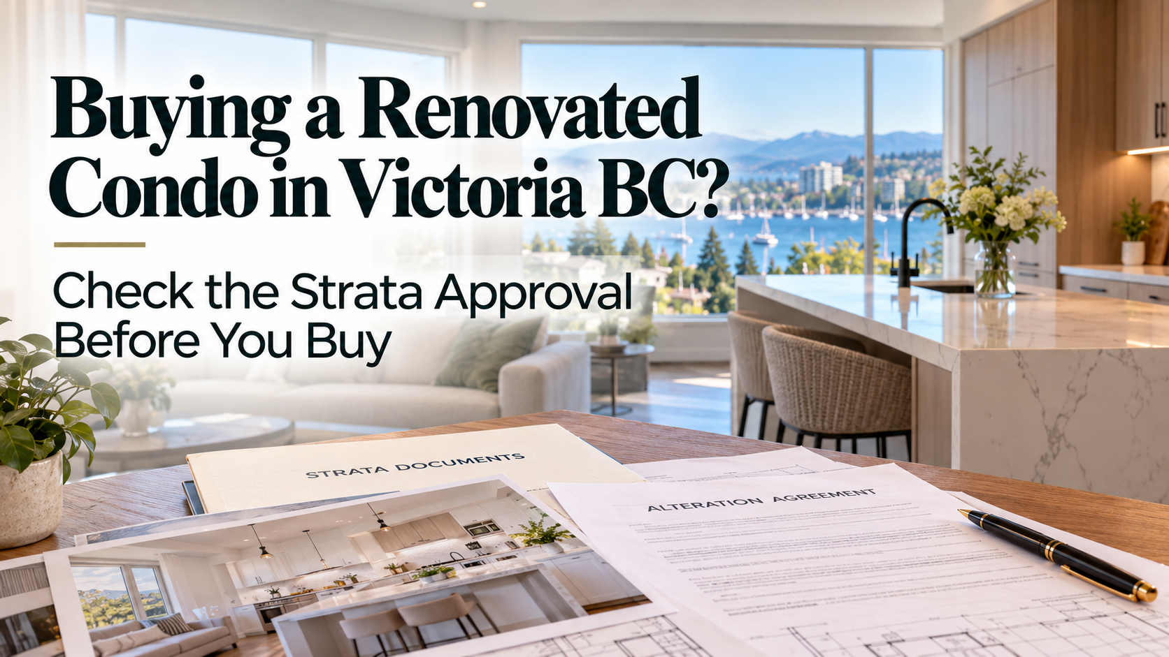 Buying a renovated condo in Victoria BC - checking strata approval and alteration agreements before buying