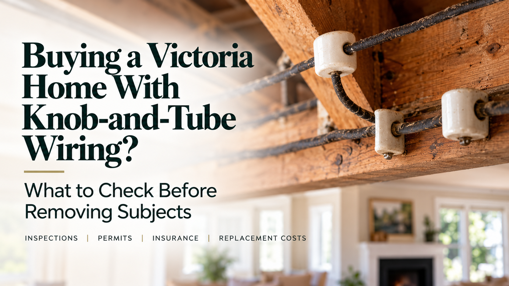 feature image of Knob-and-Tube Wiring in Victoria BC: A Home Buyer's Guide,
