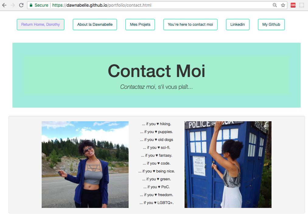 contact page