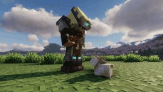 Hamster wearing base acorn armor