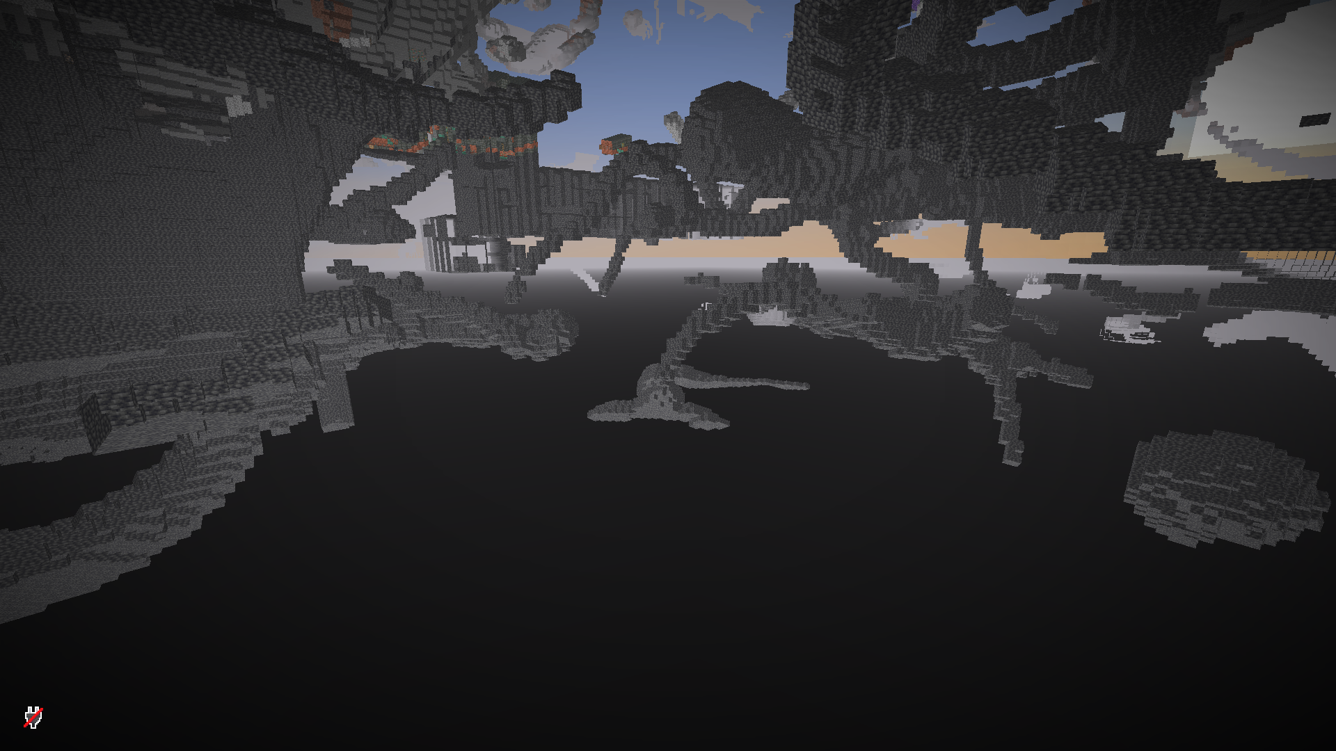 ChunkVeil hiding underground blocks while leaving air visible