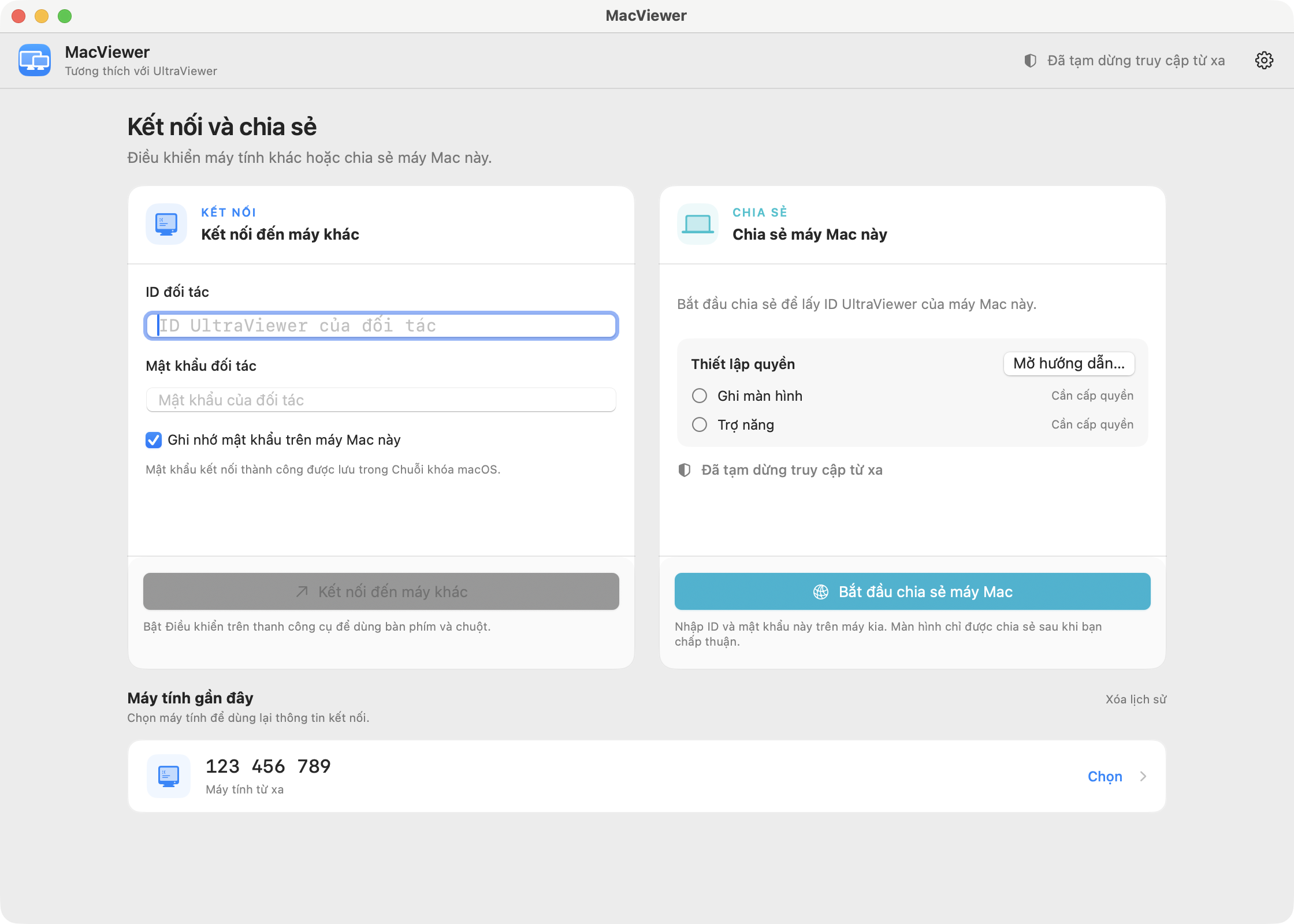 Giao diện chính của MacViewer