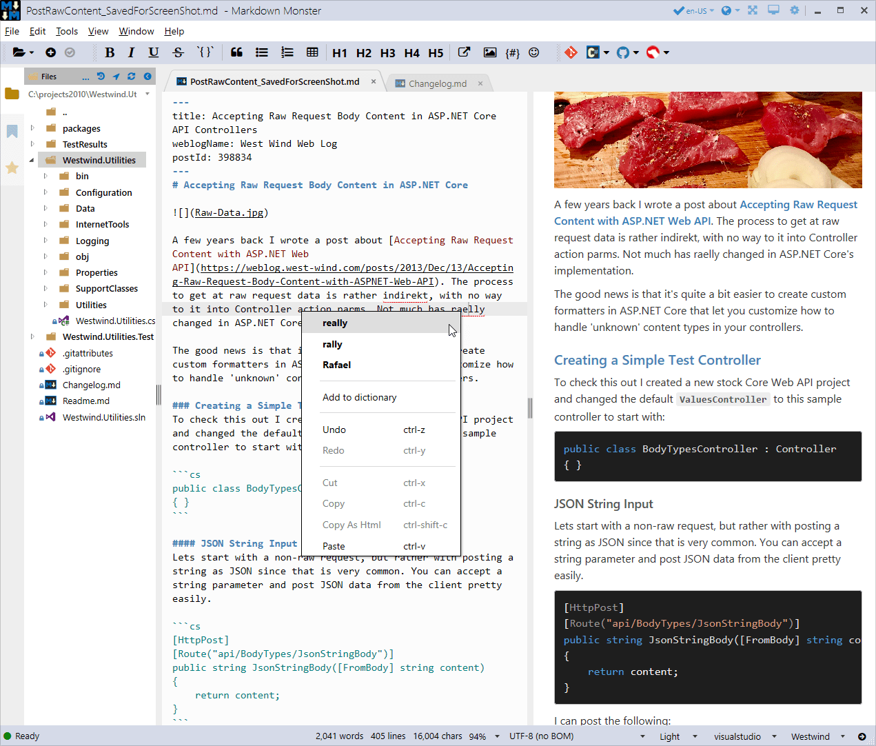 Markdown Monster Screen Shot