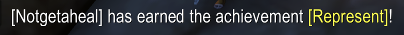 Achievement chat announcement