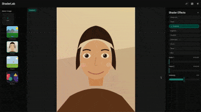 ShaderLab running in the browser via Wasm