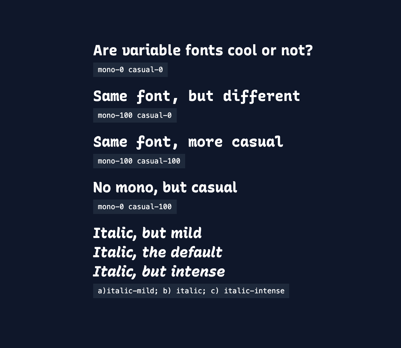 Example of usage of recursive font utility classes