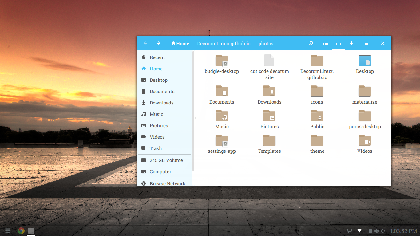Decorum Linux Files Application