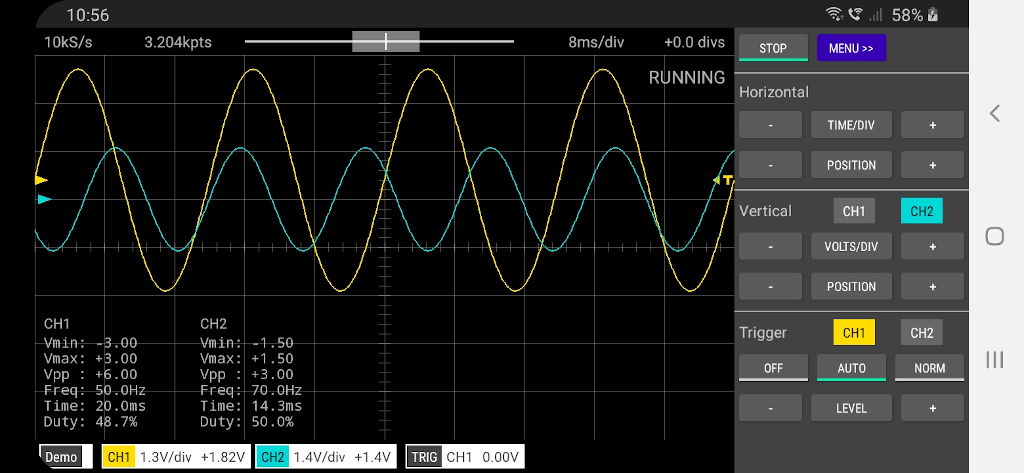 Scoppy Oscilloscope App