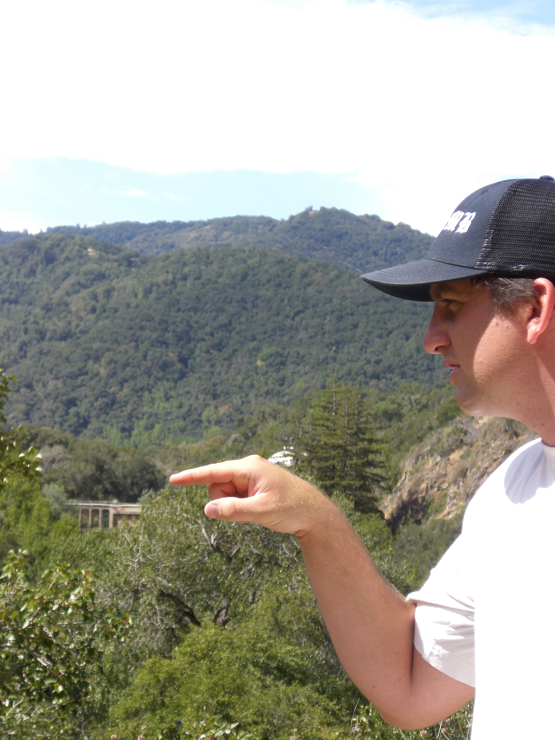 jmframe in the field, Carmel River Watershed, 2010