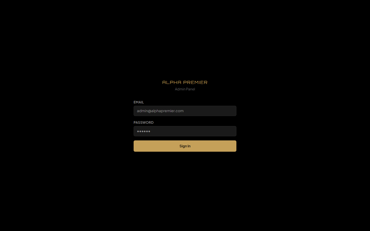 Admin Authentication & Portal