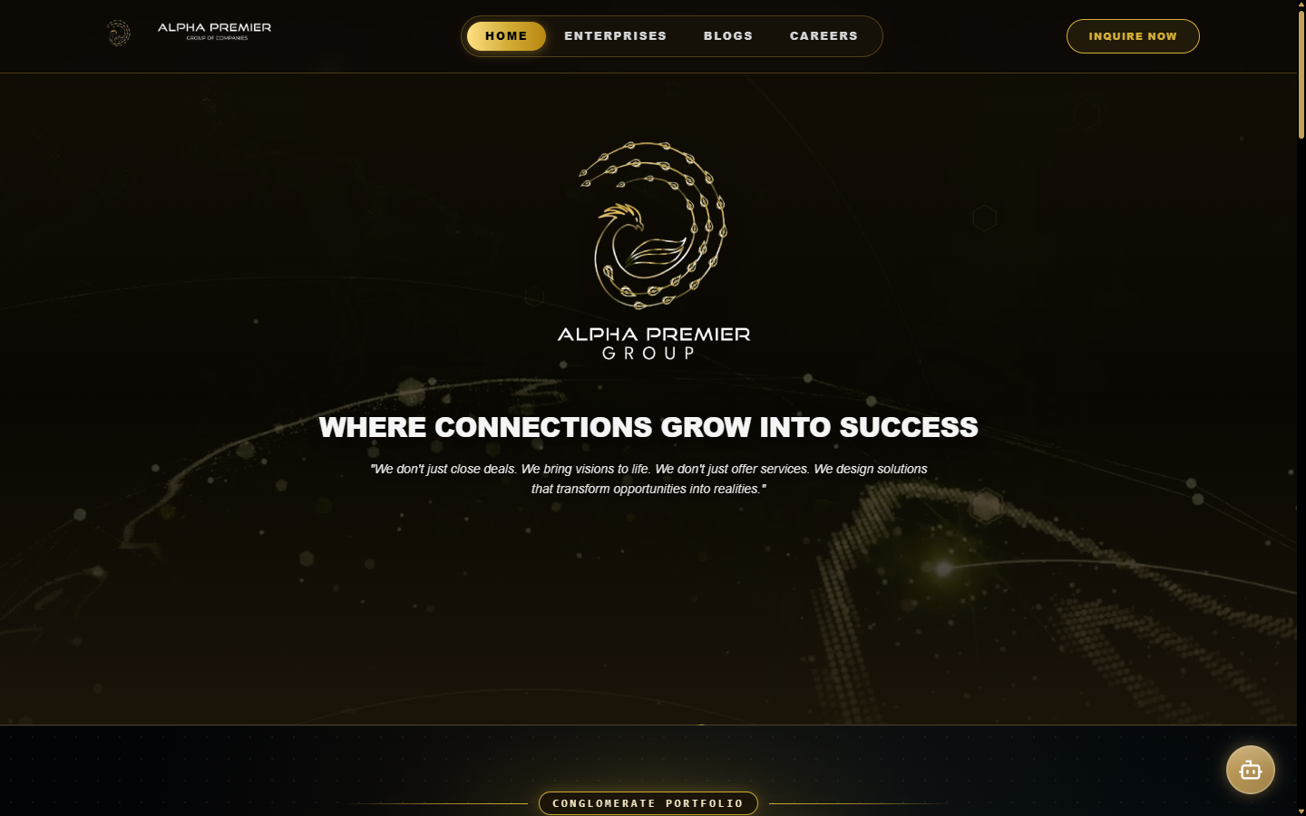Alpha Premier Group Portal Homepage