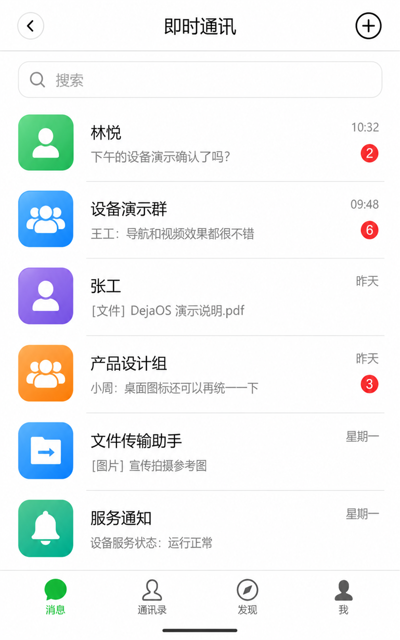 Conversation list